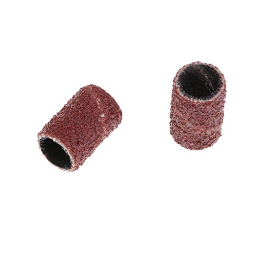 Baoblaze Professional Sanding Bands Nail Manicure Tools Sanding Bands Sleeves for Drum Mandrels Nail Drill File Machine Manicure Tool, Pack of 50, 60 80 120 180 240 320 400 600Grit - 80 Grit 12x8mm - Thumbnail 7