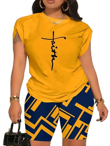 Tycorwd Women's Plus Size 2 Piece Outfits Sweatsuits Sets Summer… at Amazon