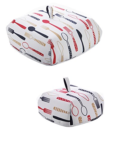 Tinsay Foldable Insulated Food Cover with Aluminum Foil Winter Table Hot Food Insulation Cover Dish Keeping Pizza Hotdog Hot (Small+Large)
