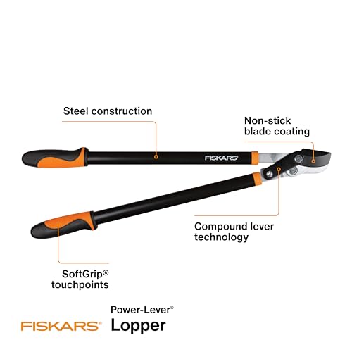 Fiskars 28" Power-Lever Garden Bypass Loppers, 1.75" Cut Capacity photo 12