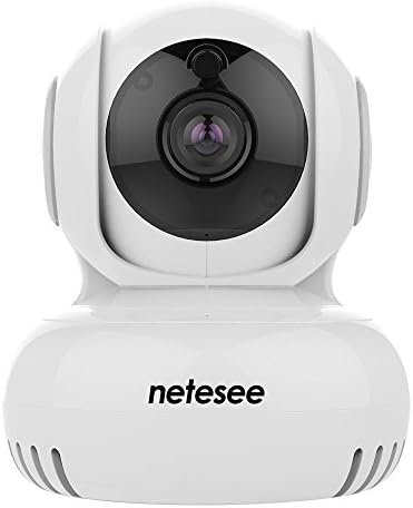 NeteSee Security Camera, 720P HD Pan/Tilt/Zoom Wireless Security Surveillance System Night Vision，for Baby /Elder/ Pet/Nanny Monitor Y1(White)
