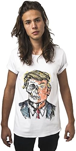 Donald Trump Graphic Basic Casual Novelty White Pigmento T Shirt for Men and Women (XX-Large)