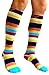 Compression Socks (1 pair) for Women & Men (Savvy Stripes, L/XL)