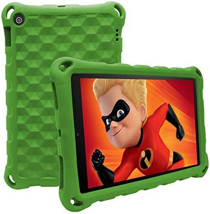 2019 All-New Amazon Fire HD 10 Tablet Case (Compatible with 2015 & 2017 &2019 Released),Riaour Light Weight Shock Proof EVA Kids Case for Fire HD 10.1" Tablets(New Grass-1)