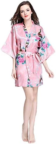 Satin Nightwear Bathrobe,Elegant 