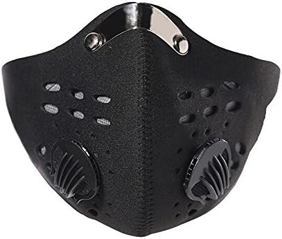 Milazer Activated Carbon Anti Dust Bicycle Motorcycle Racing Ski Half Face Mask (Black)