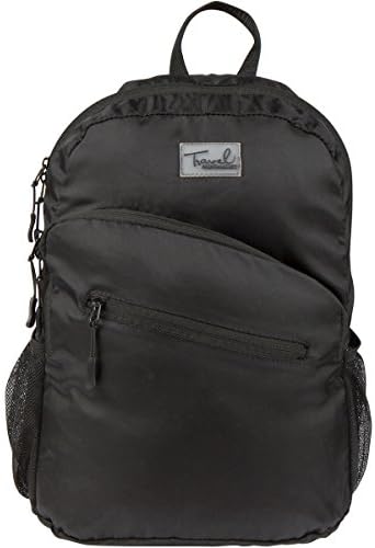Ultra Lightweight 7.9oz Durable Travel Daypack - Water Resistant Foldable Hiking Backpack for Men and Women - Packable For Camping, Outdoor &amp; Carry-On (Black)