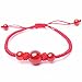 Aimeer Red String Bracelet Lucky Red Rope Beaded Adjustable Thread Bracelet for Protection,Good for Wealth and Love