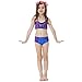 GALLDEALS Mermaid for Swimming Girls Swimsuit Princess Bikini Set Bathing Suit Swimmable Costume (No Monofin)