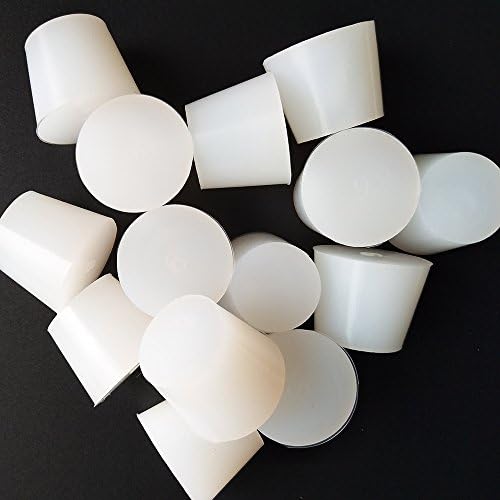YEJI #6 Silicon Rubber Stopper, Tapered Rubber Stopper, White Color. 1 PCS