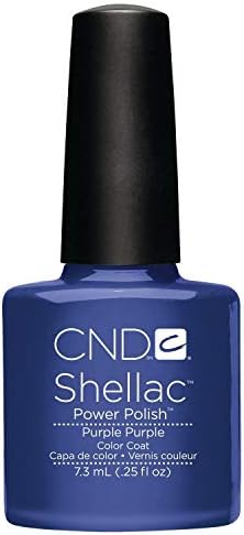 Hot New Color C N D Shellac UV LED Gel Nail Polish (Purple Purple)