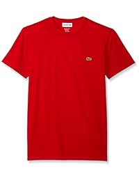 Camiseta de algodón de manga corta con cuello redondo de Pima de Lacoste