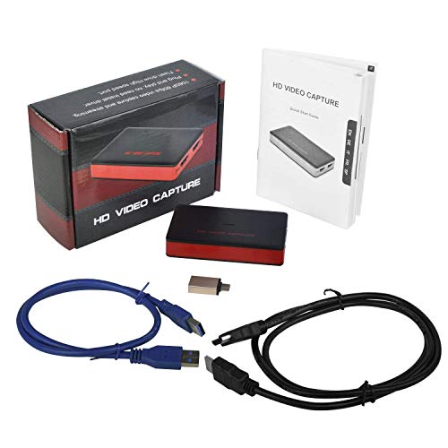 USB 3.0 HDMI HD Game Video Capture Card 1080P 60FPS Game Recorder Box Device Live Streaming for Windows Linux Os X System Xbox 360,Wii U,PC