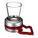V-More Silver Spin-the-Shot with Red Arrow Shot Spinner 2 OZ Shot Glass Drinking Game For Parties Holidays (Set of 1)