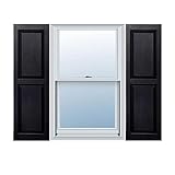 Alpha VNB1563BLRP 15-Inch by 63-Inch Raised Panel, Black, 2-Pack