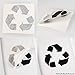 Vinyl Friend Recycle and Trash Sticker - 2.5in Silver - Logo Style Symbol to Organize Trash cans or Garbage containers and Bins - Contour Cut Decal Sticker