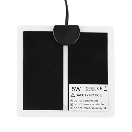5W 220-240V Reptile Heating Pad 1415cm Mat EU Plug Temperature Regulating