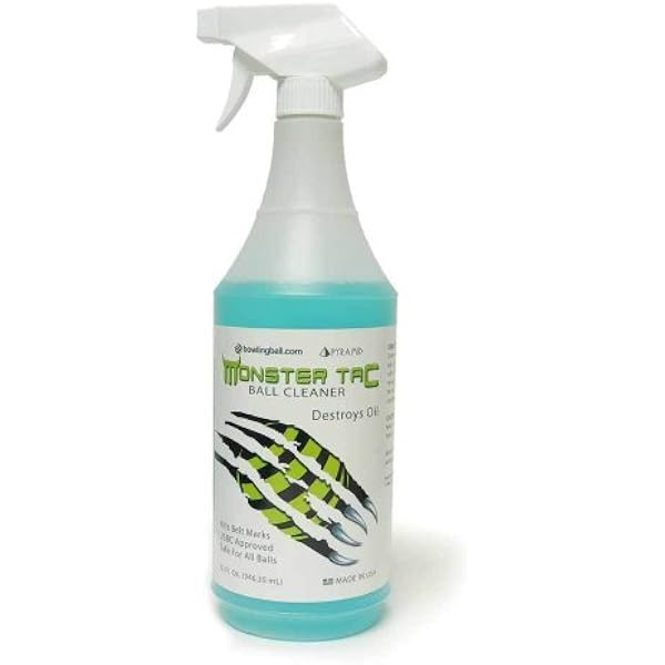 Tac Up Bowling Ball Cleaner – 32 Oz Bottle, USBC Approved, Removes Oil & Dirt, Restores Tack