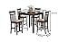 5-Piece Counter Height Dining Set Cappuccino and Tan
