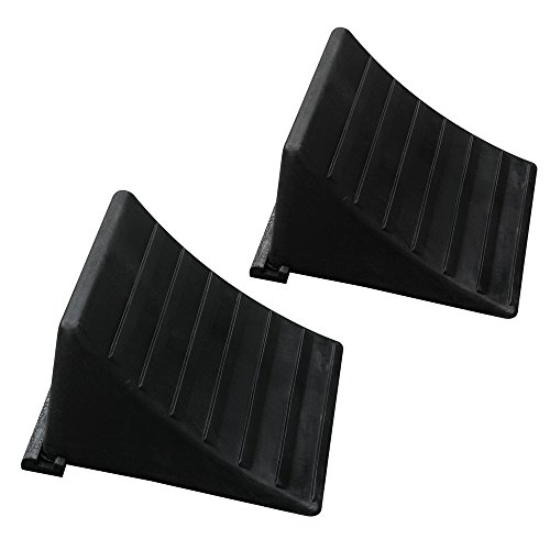 Fiberglass Reinforced Resin Black Wheel Chock (Pair)