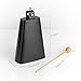 Vangoa - 7 inch Metal Steel Cow Bell Noise Maker with Handle for Drumset Kit Percussion