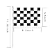 Checkered Racing Small Mini Stick Flags,30 Pack Black & White Checkered Flag Racing Pennant Banner Flags,Race Car Party,Sport Events, Birthday,Celebration