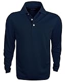 PGA Tour Golf- Long Sleeve Airflux Tonal Polo