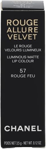 CHANEL Rouge Allure Velvet Lipstick No.57 Rouge Feu Luminous Matte 3.5g view 3