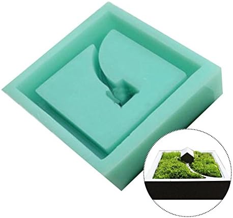 Foerteng Silicone Molds Flower Planter Pot Mould Concrete Moss Mini Small House Muti-Meat Desktop Decoration