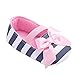 Ecosin® Baby Girl stripe Bowknot Shoes Toddler Soft bottom toddler shoes (11/0-6months)