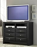 Coaster Briana Media Chest Cabinet, Black