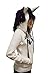 My Little Pony Rarity Face Juniors White Costume Hoodie with Mane & Horn (Juniors Small)