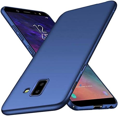 Toppix Case for Samsung Galaxy J6 Plus 2018, Hard PC Backcover [Anti-Scratch] [Ultra-Light] Slim Shell Protective Cover for Galaxy J6 Plus 2018 (Blue)