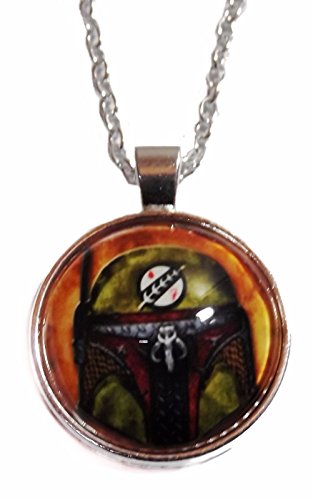 Star Wars Boba Fett Helmet Glass Dome PENDANT
