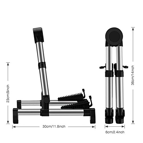 Flexzion Guitar Stand Folding Adjustable A-Frame Floor Portable Instrument Stand Rack Holder for Acoustic Electric Classical Guitar and Bass, Violin, Ukulele, Banjo, Mandolin Portable Lightweight