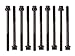 Evergreen HSHB4038 Cylinder Head Gasket Set Head Bolt