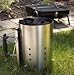 Firefly Grill 'N More Charcoal Chimney Starter, Charcoal Starter, Stainless Steel Charcoal Chimney Starter, No Lighter Fluid, 5 LB. Charcoal Capacity, Heat Resistant Handle