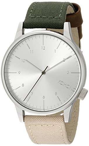 KOMONO Unisex KOM-W2131 Winston Heritage Series Analog Display Japanese Quartz Two Tone Watch