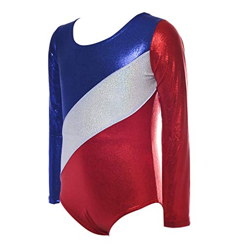 image for ZIZI Gymnastics Leotards for Girls One-Piece Sparkle Long Sleeve Color