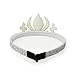 GLITTERFIT Girls Snow Queen Crown Headband, Halloween Costumes, Princess Headband for Kids - Silver