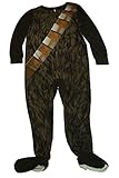 Star Wars Chewbacca Boys One Piece Footed Pajama