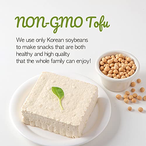 Savory Tofu Soy Chips [ Korean Snacks ] Baked Soy Snack Crisp Packs