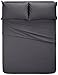 Amazon Brand – Pinzon Signature Cotton Heavyweight Velvet Flannel Sheet Set - Queen, Graphite