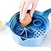 Vegetable Chopper Cutter Spiralizer 9 in 1 Multi-function Cutter Slicer Dicer Easy Food Chopper Slicer Dicer Tool Manual Mandoline for Cheese Onion Chopper (Blue)