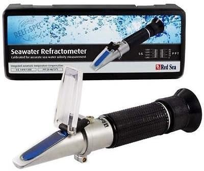 SEAWATER REFRACTOMETER AQUARIUM SALINITY SALTWATER TESTING HYDROMETER - RED SEA