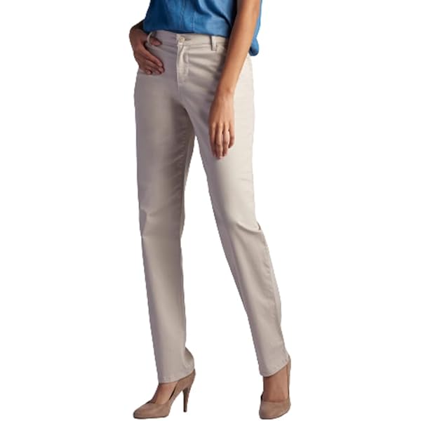 Women's Secretly Shapes Regular Fit Straight Leg Pant, Black, 2 at Amazon Women's  Clothing store