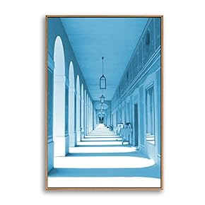 Framed Canvas Wall Art for Living Room, Bedroom Colorful Corridor Canvas Prints for Modern Home Decoration Ready to Hang - 16"x24" inches