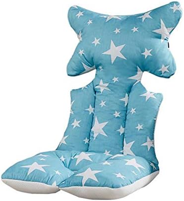 Nicololfle Baby Pure Cotton Stroller Car Seat Liner Pram Insert Portable Changing Pad, Universal Cover Pushchair Size 8037cm Infant Cushion Pad