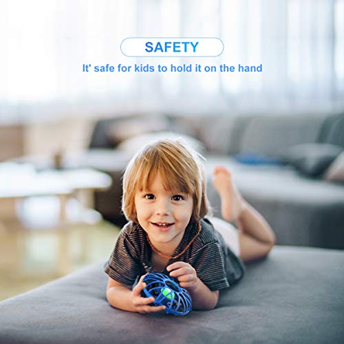 image for EACHINE UFO Flying Ball Drone for Kids, E111 Blue Hand Operated Induct