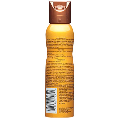 L'Oreal SUBLIME BRONZE Self-Tannning Mist, Medium Natural Tan 4.60 oz